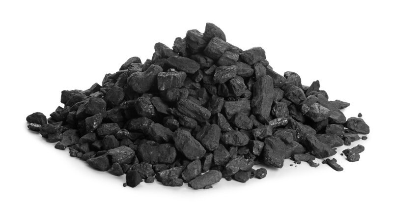 Pile of screened coal