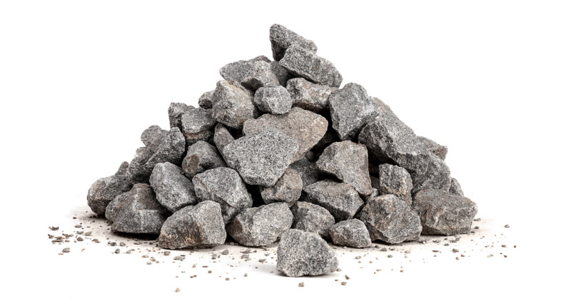 Pile of crushed stone