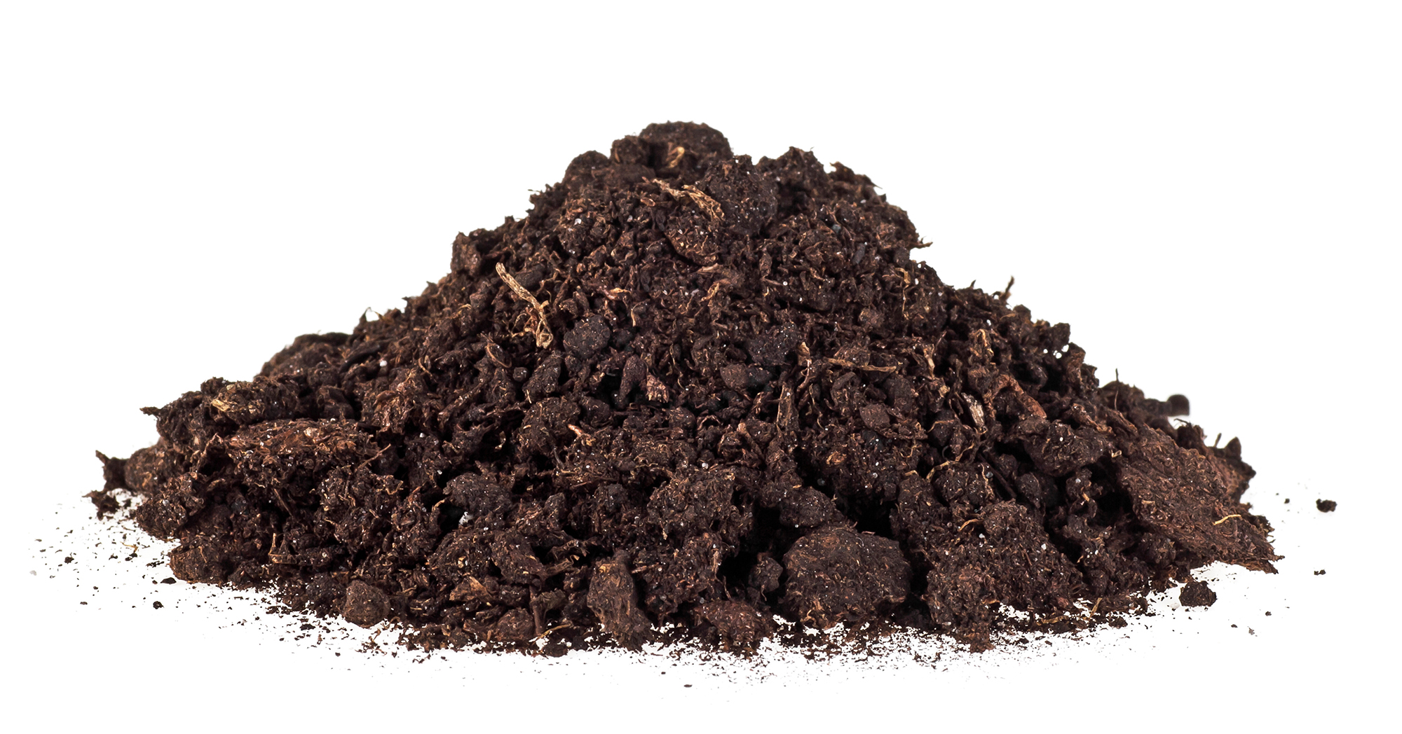 Pile of screened soil