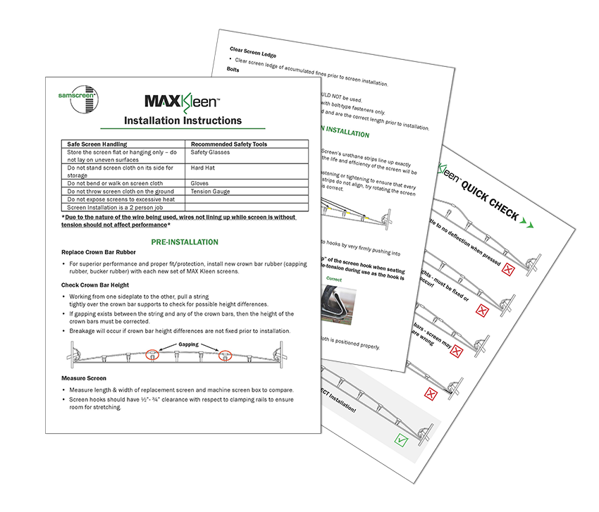 MAX Kleen Installation Instructions